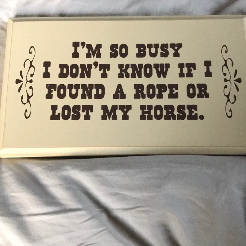 Western Theme Sign board 6” x 11”